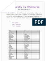 Formação de Palavras - Prefixos de Negação