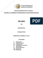 Endodoncia: Sílabo de la asignatura