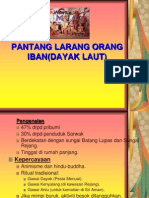 Kepercayaan Dan Pantang Larang Masyarakat Iban (Dayak Laut)