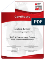 Ecg and Pharmacology Certificate