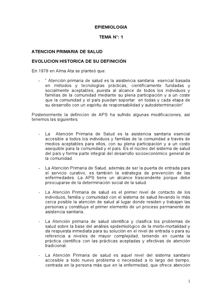 Atencion Primaria de Salud | PDF | Sistema de salud | Derecho laboral