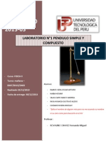 Oficial INFORME N1 - Fisica - Pendulo Simple y Compuesto