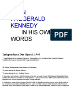 John F. Kennedy's Speeches 1947-1963