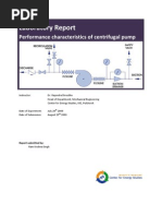 Download Lab Report Performance Characteristics of Centrifugal Pump by Ram Krishna Singh SN22278098 doc pdf