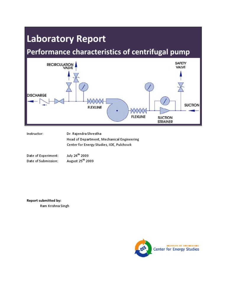 Centrifugal Pump Performance Analysis | PDF | Pump | Fluid Dynamics