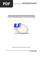 Download Navy ILE Instructional Content Style Guide 20070815 by Allison Kipta SN22279170 doc pdf