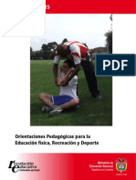 Orietación Pedagógica de La Educacion Física, Recreación y Deporte Del MEC Colombia