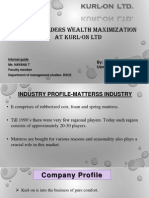 Presentation On Wealth Maximisation in Kurl On