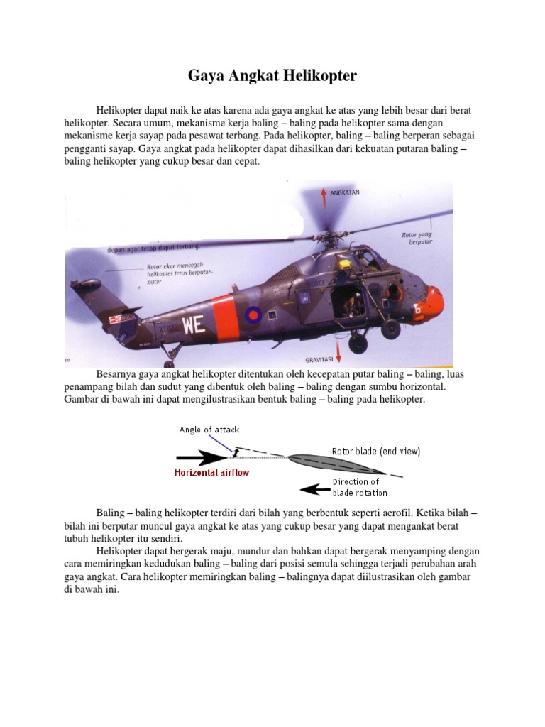 Gaya Angkat Helikopter