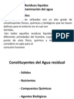 Contaminación aguas residuales: Caracterización, tratamiento y efectos