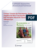 Famine Foods of Brazil's Seasonal Dry Forests Ethnobotanical and Nutritional Aspects