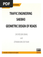 Geometric Design of Roads