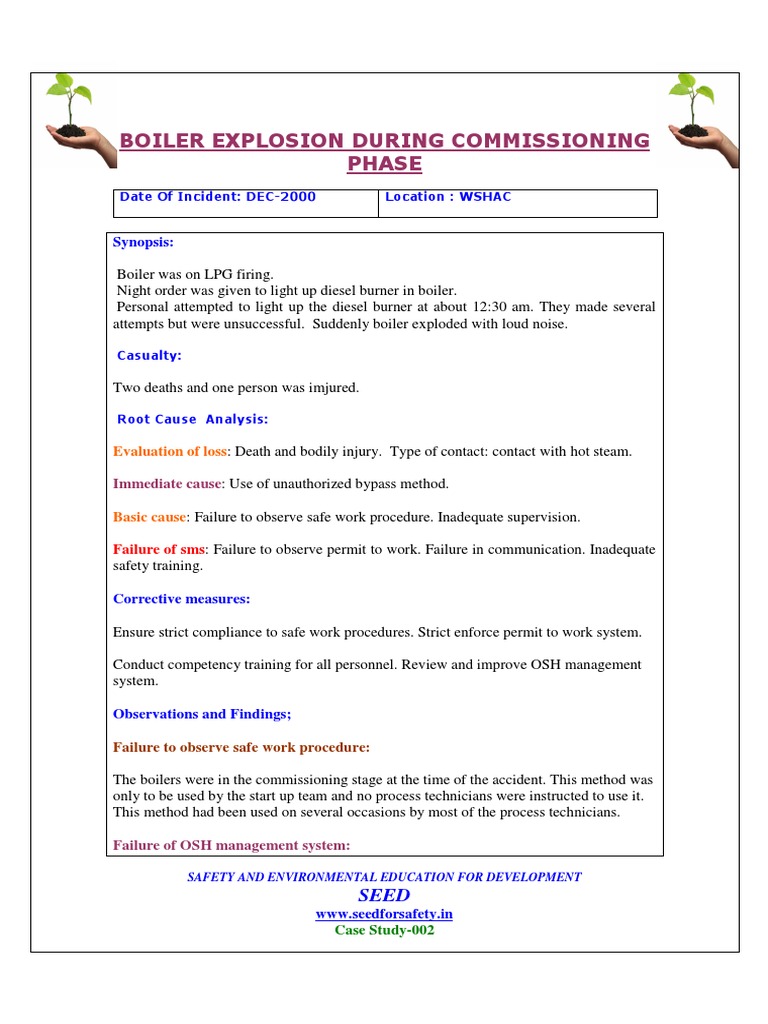 Boiler Explosion Case Study: Dec 2000 | PDF | Boiler | Valve