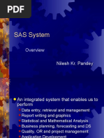 SAS System: Nilesh Kr. Pandey