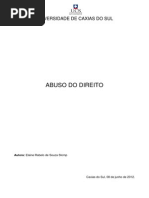 Abuso Do Direito
