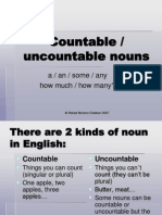 Countable / Uncountable Nouns: A / An / Some / Any How Much / How Many?