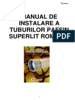Instructiuni de Instalare Tuburi Pafsin Superlit Romania (2010)