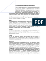 Características de La Capacidad Instalada Del Restaurant