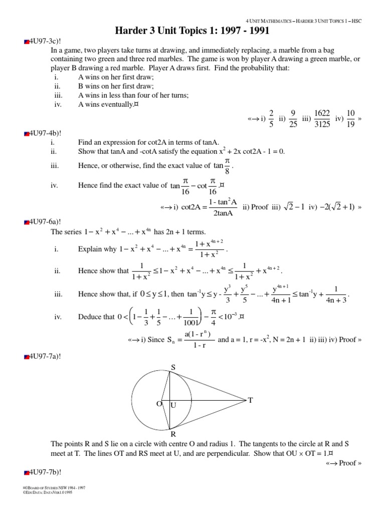 1202629887 1990 Mathematics Extension 2 HSC Circle Rational Number