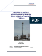 MEMORIA DE C+üLCULO MONOPOLO 30M - EBC PACIFICO - 120KMH