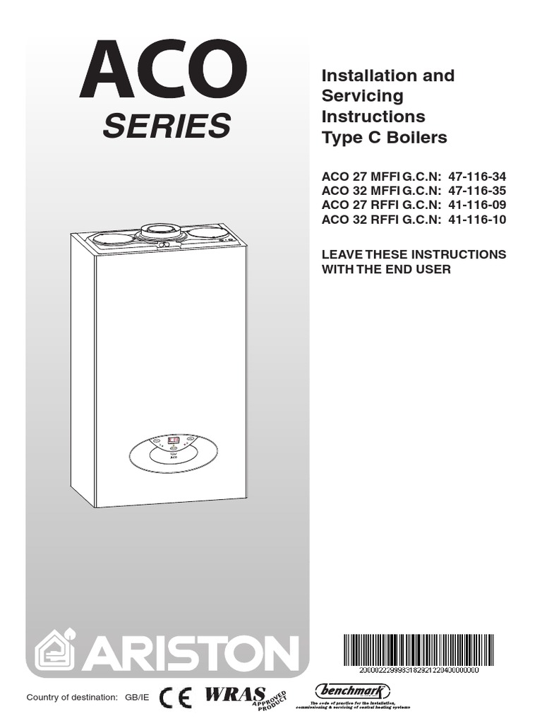 Installation and Servicing Instructions for ACO 27/32 MFFI and RFFI