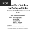 Brazilian Tables for Poultry and Swine