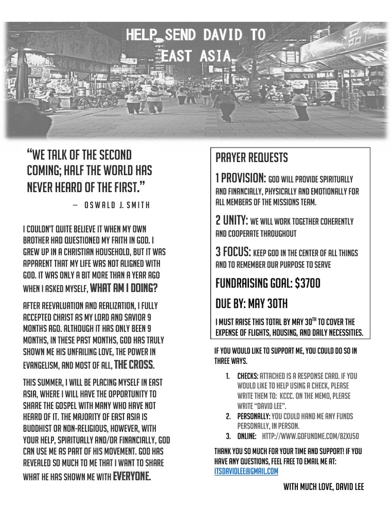 Missions Letter | PDF