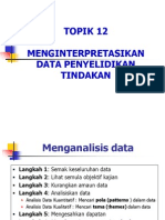 Tajuk 12 - Menghuraikan Data Penyelidikan Tindakan