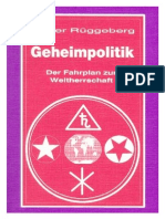 Dieter Rüggeberg - Geheimpolitik-Der Fahrplan Zur Weltherrschaft