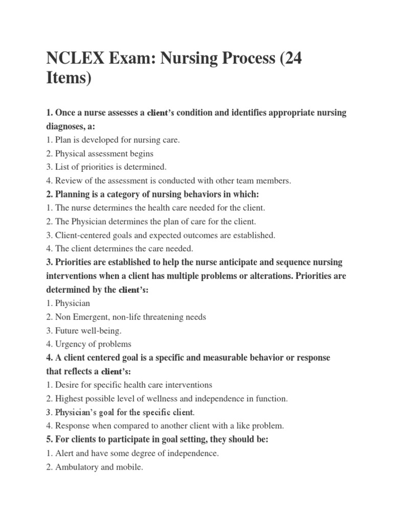 Nclex Exam Nursing National Council Licensure Examination