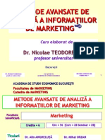 Master Cercetari de Marketing Kit Tehnic Metode Avansate 2014