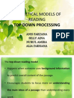 Theoretical Models of Reading: Top Down Processing