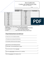 6 - Ficha de Trabalho - Past Simple - Irregular Verbs