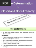 Income Determination: in Closed and Open Economy