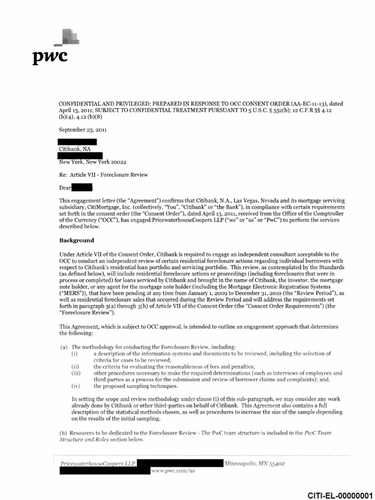PWC Proposal | PDF | Loss Mitigation | Foreclosure