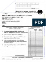 Add Maths Paper 1 2 Tingkatan 4 Pat 2011 Selangor J