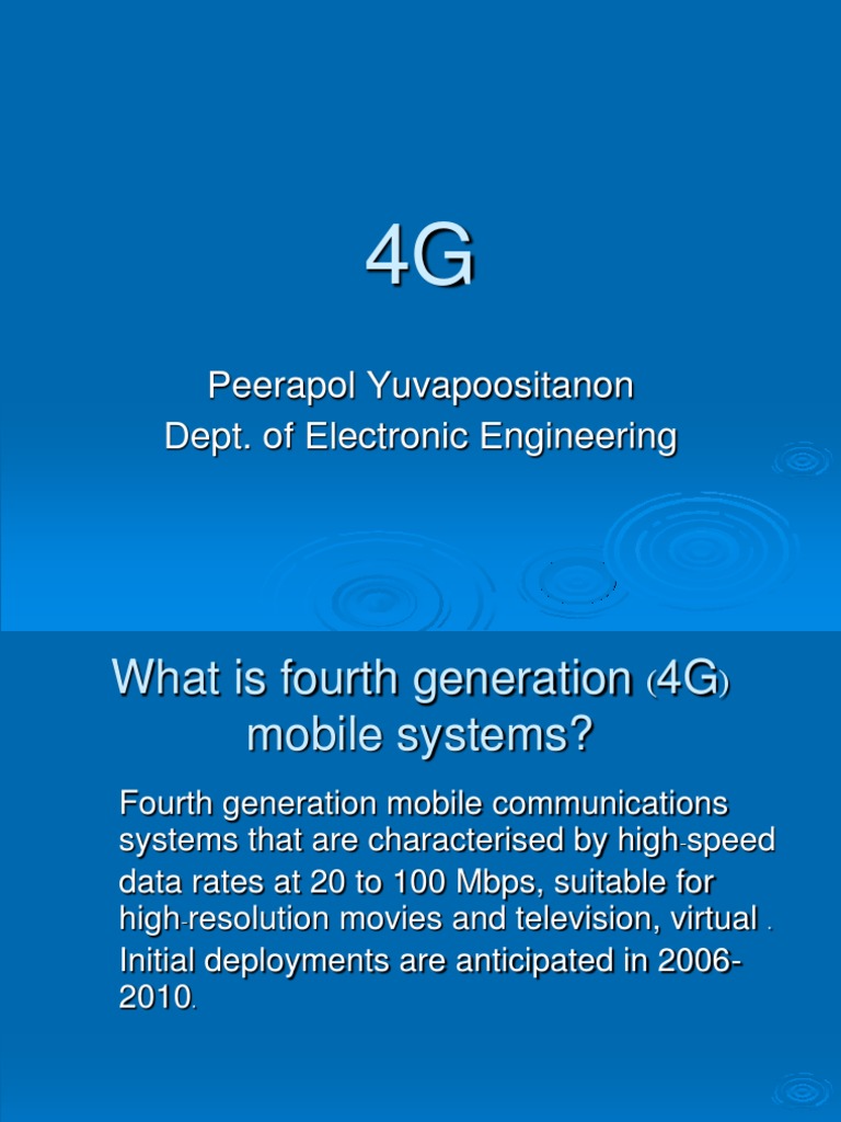Overview of 4G Mobile Systems | PDF | Business | Computers