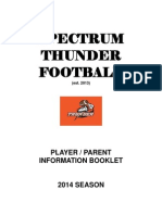 Parent Player Information Booklet 