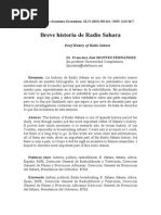 Breve Historia de Radio Sahara
