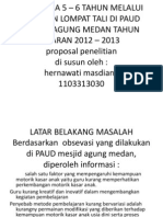 Upaya Meningkatkan Kemampuan Motorik Kasar Anak Usia 5