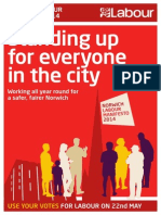 Norwich Labour City Group Manifesto 2014 