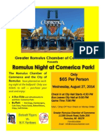 Romulus Night at Comerica Park!
