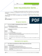 Pour Améliorer Ma Production Écrite - Grille D Autoévaluation (Ressource 2029) PDF