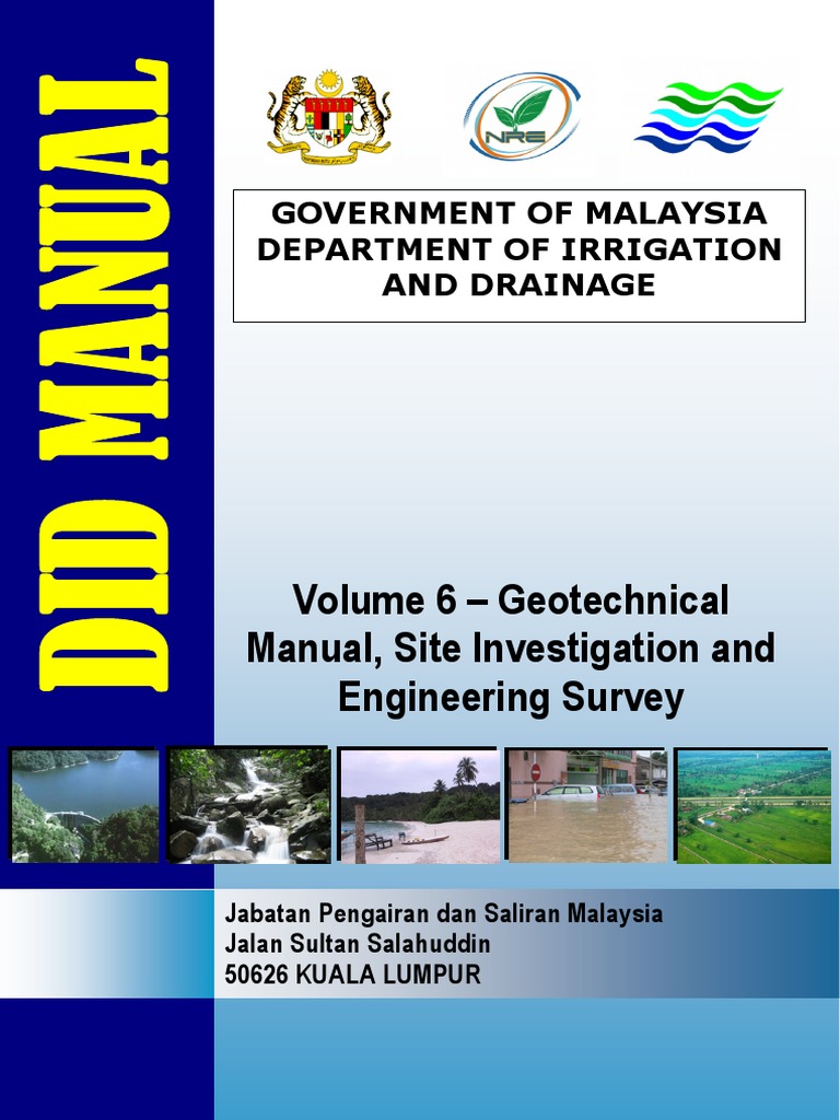 Volume 6 - Geotechnical Manual, Site Investigation and Survey | PDF