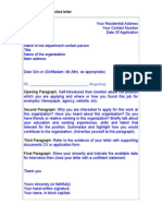 Sample Format Solicited Letter