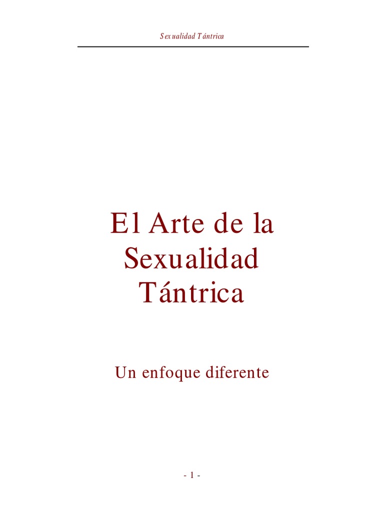 El Arte de La Sexualidad Tantrica PDF | PDF