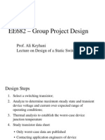 EE682 - Group Project Design: Prof. Ali Keyhani Lecture On Design of A Static Switching