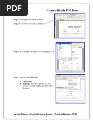 Create a Fillable PDF Form
