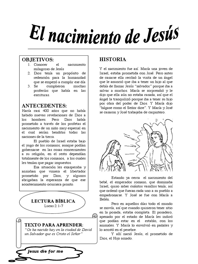 Nacimiento Jesus | PDF | María, madre de Jesús | Natividad De Jesus