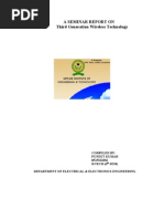 Download A SEMINAR REPORT on Third Generation Wireless Technology by satendra_gangwar SN22288781 doc pdf